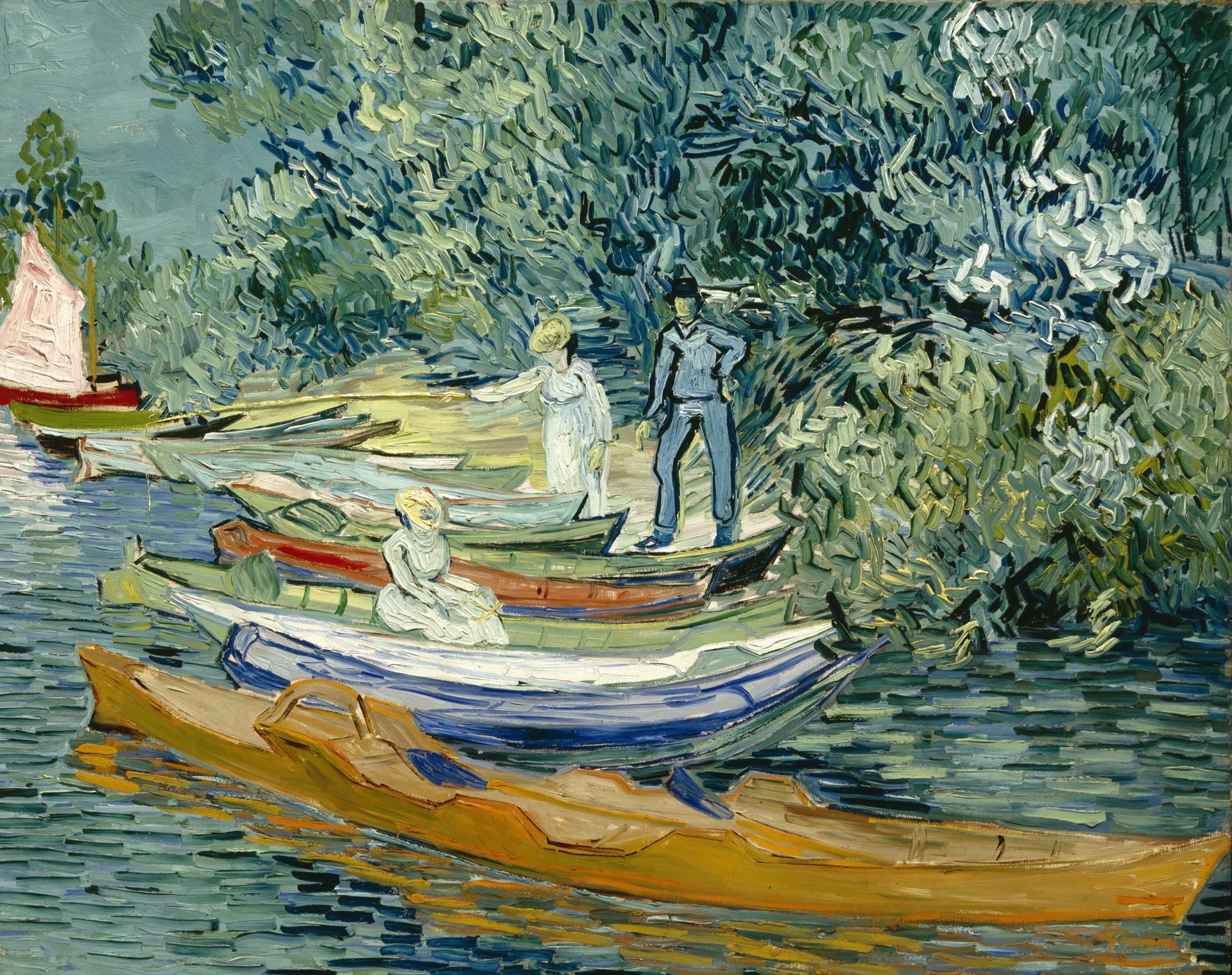 Rive de l’Oise à Auvers de Vincent van Gogh, 1890, Detroit Institute of Arts