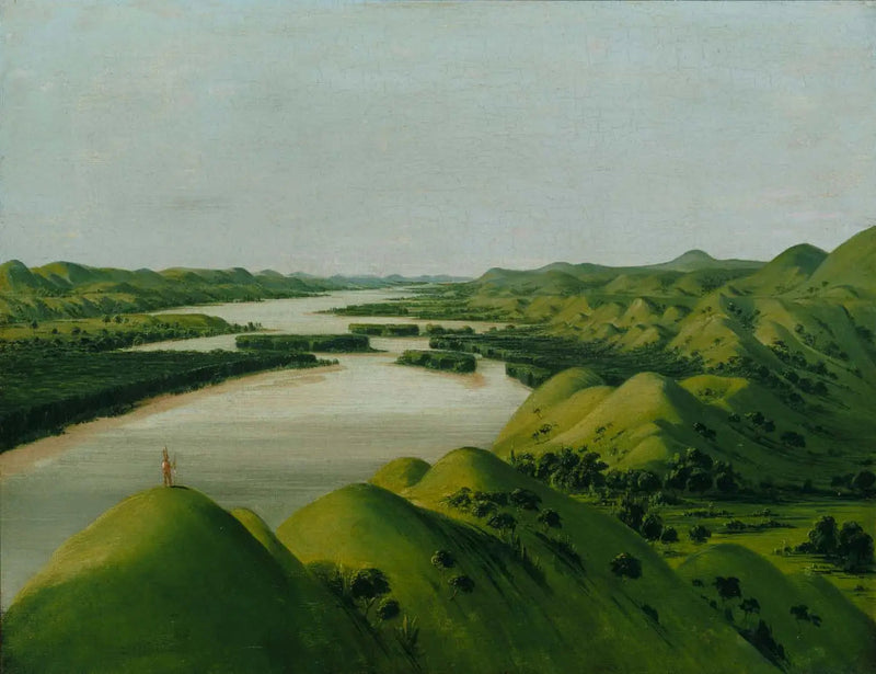 River Bluffs, 1 320 mailin päässä Saint-Louisista - George Catlin
