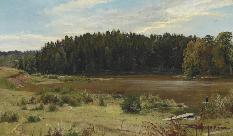 Joki metsän reunassa - Ivan Chichkine