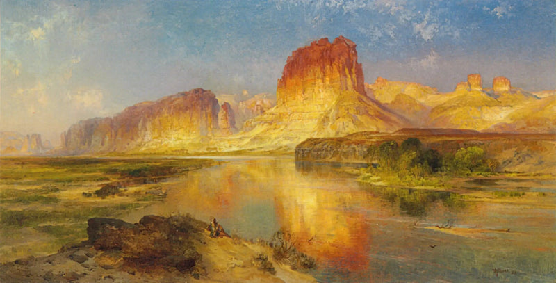 Wyomingin vihreä joki - Thomas Moran