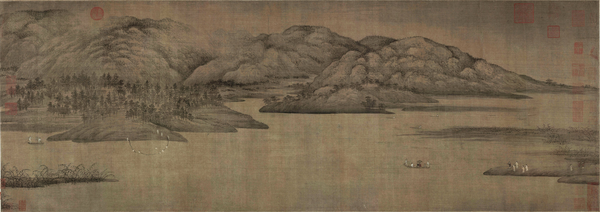 Les rivières Xiao et Xiang - Dong Yuan, Xe siècle, Musée du Palais de Pékin