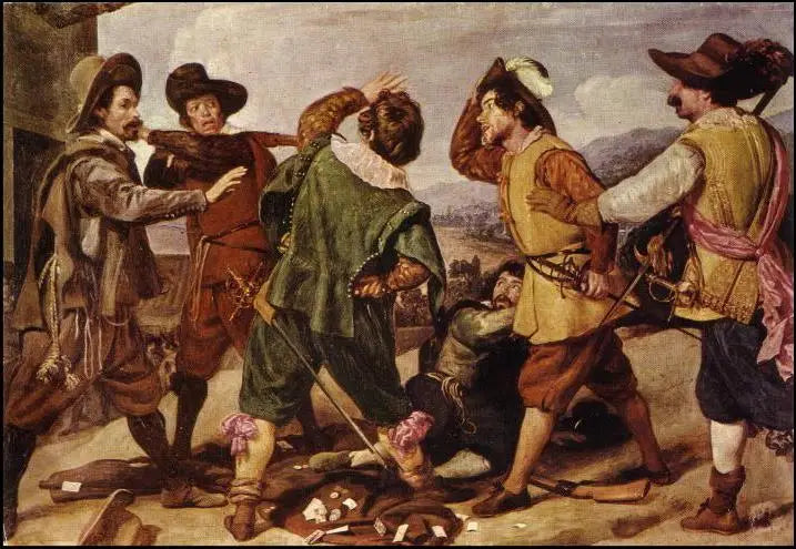 Sotilasrähinä Espanjan suurlähetystön edessä - Diego Velázquez