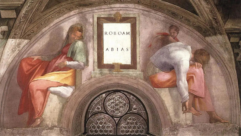 Roboam ja Abia - Michelangelo
