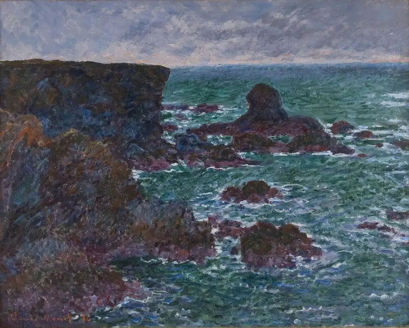 Leijonakallio, kalliot Belle-Îlessä - Claude Monet