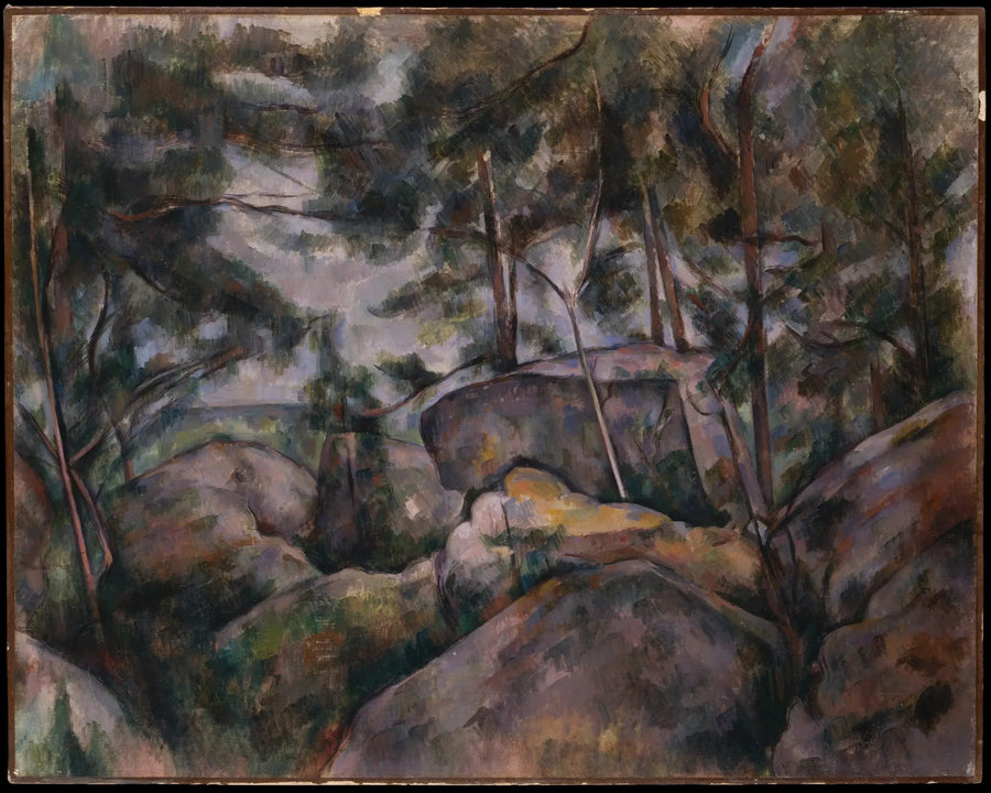 Kalliot Fontainebleaussa - Paul Cézanne