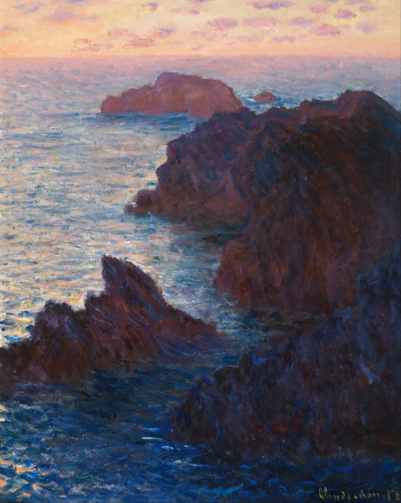 Rocks Belle-Îlessa, Port-Domois W1101 - Claude Monet