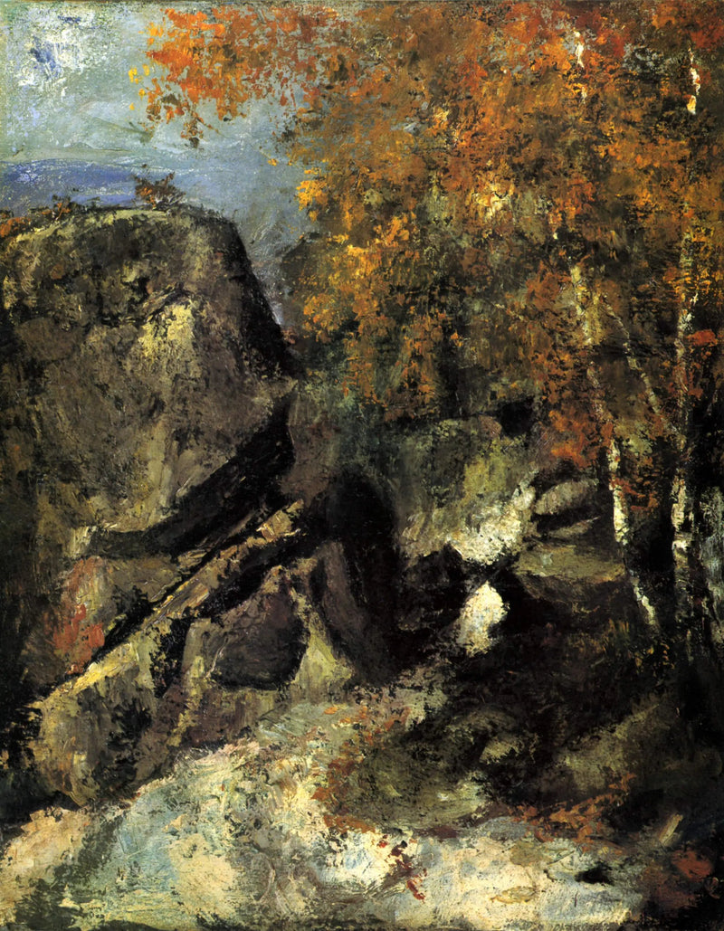 Kalliot metsässä - Paul Cézanne