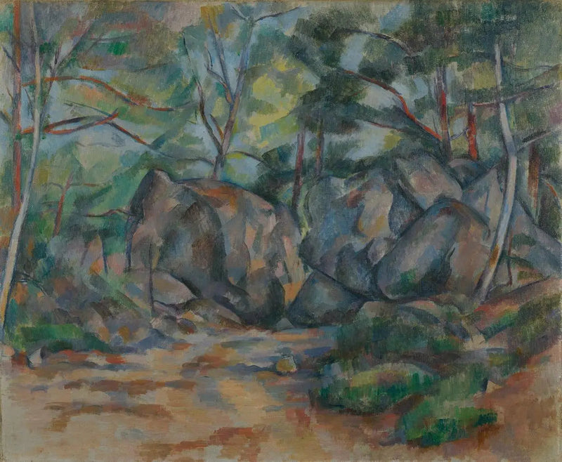 Kalliot metsässä - Paul Cézanne