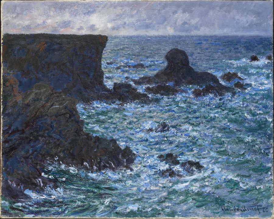 Rocks Port-Cotonissa, Lion Rock W1091 - Claude Monet