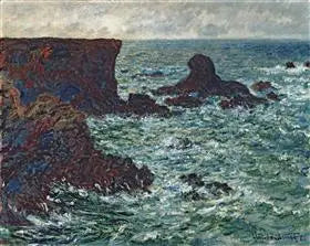 Kalliot Port-Cotonissa, Leijonakallio, Belle Île - Claude Monet
