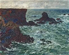 Kalliot Port-Cotonissa, Leijonakallio, Belle Île - Claude Monet