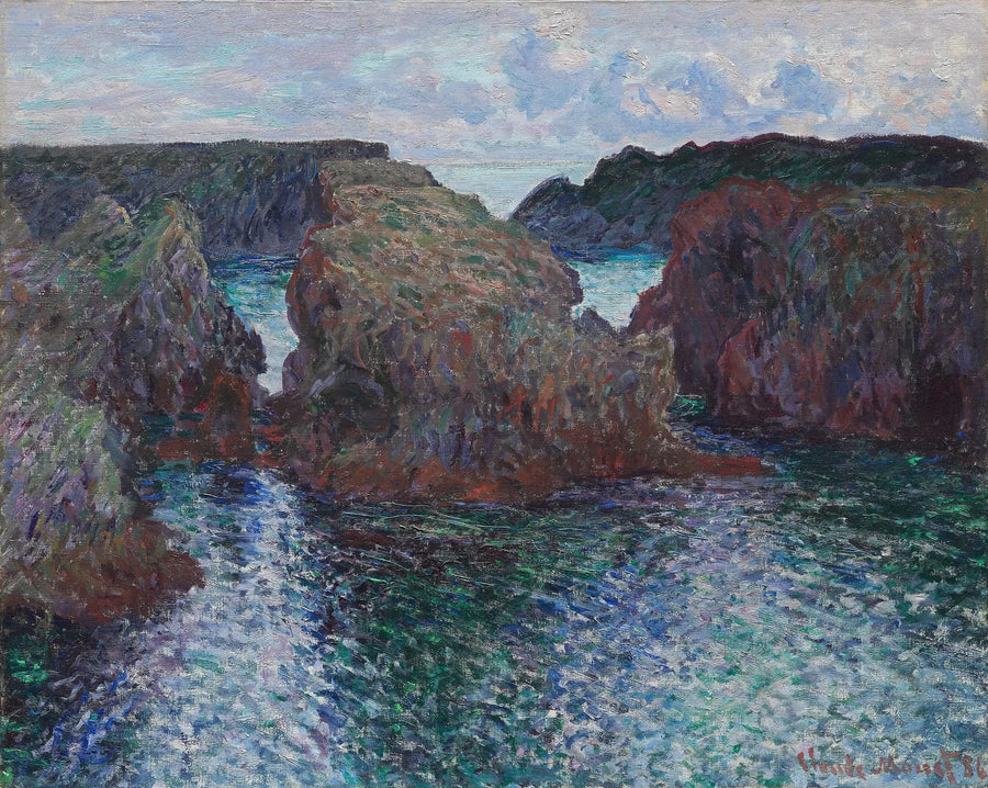 Kalliot Port-Goulpharissa, Belle-Îlessä - Claude Monet
