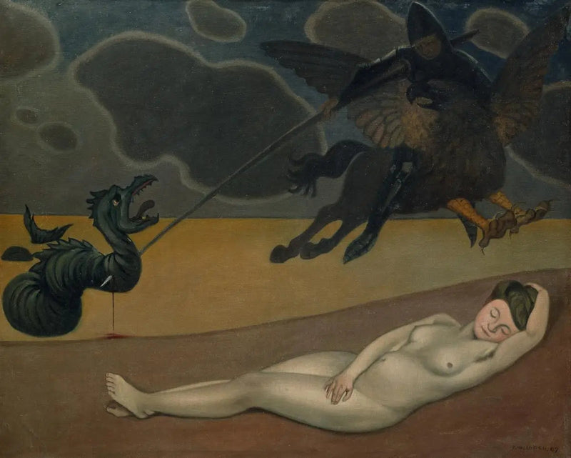 Roger luovuttaa Angélique - Félix Vallotton