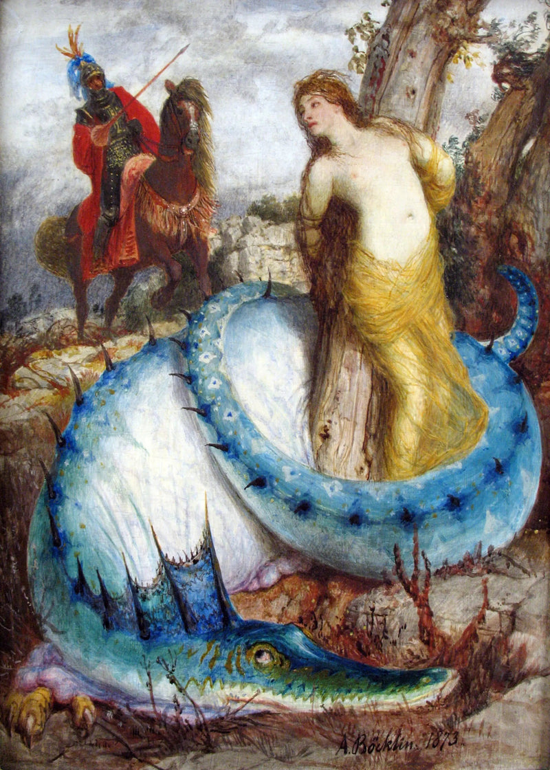 Roger vapauttaa Angelica - Arnold Böcklin