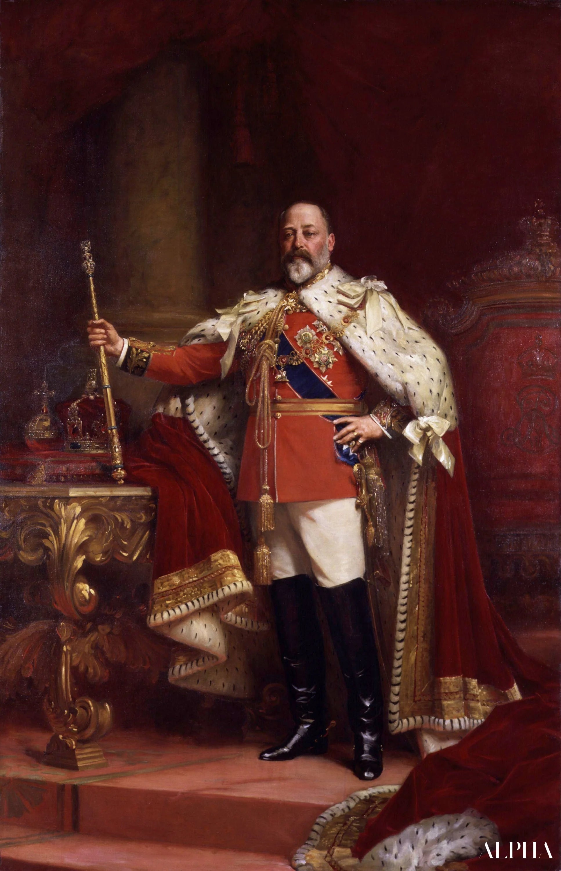 Roi Edward VII - Luke Fildes - Korkealaatuiset taulujen ja maalauksien reproduktiot