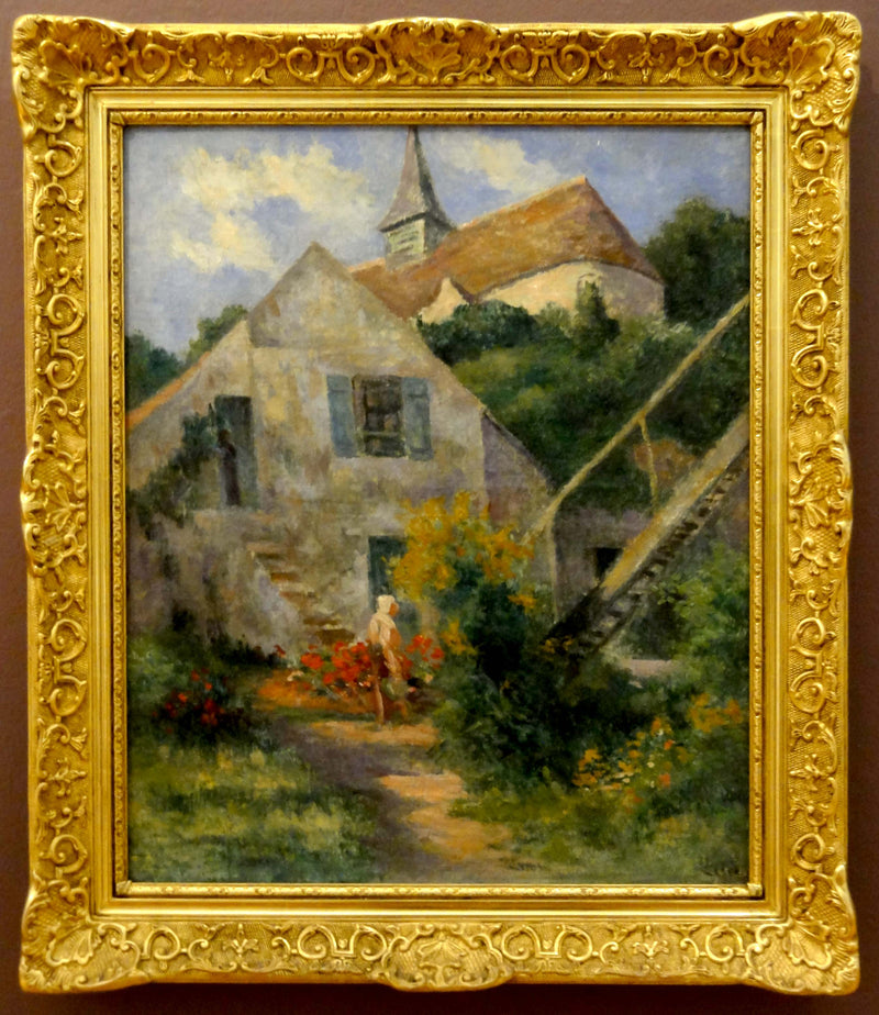 Rolleboise, kirkko ja maalijan talo - Maximilien Luce