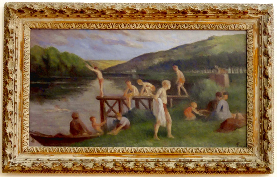 Rolleboise, uiminen - Maximilien Luce