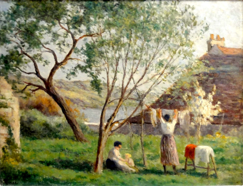Rolleboise, kevään puutarha - Maximilien Luce