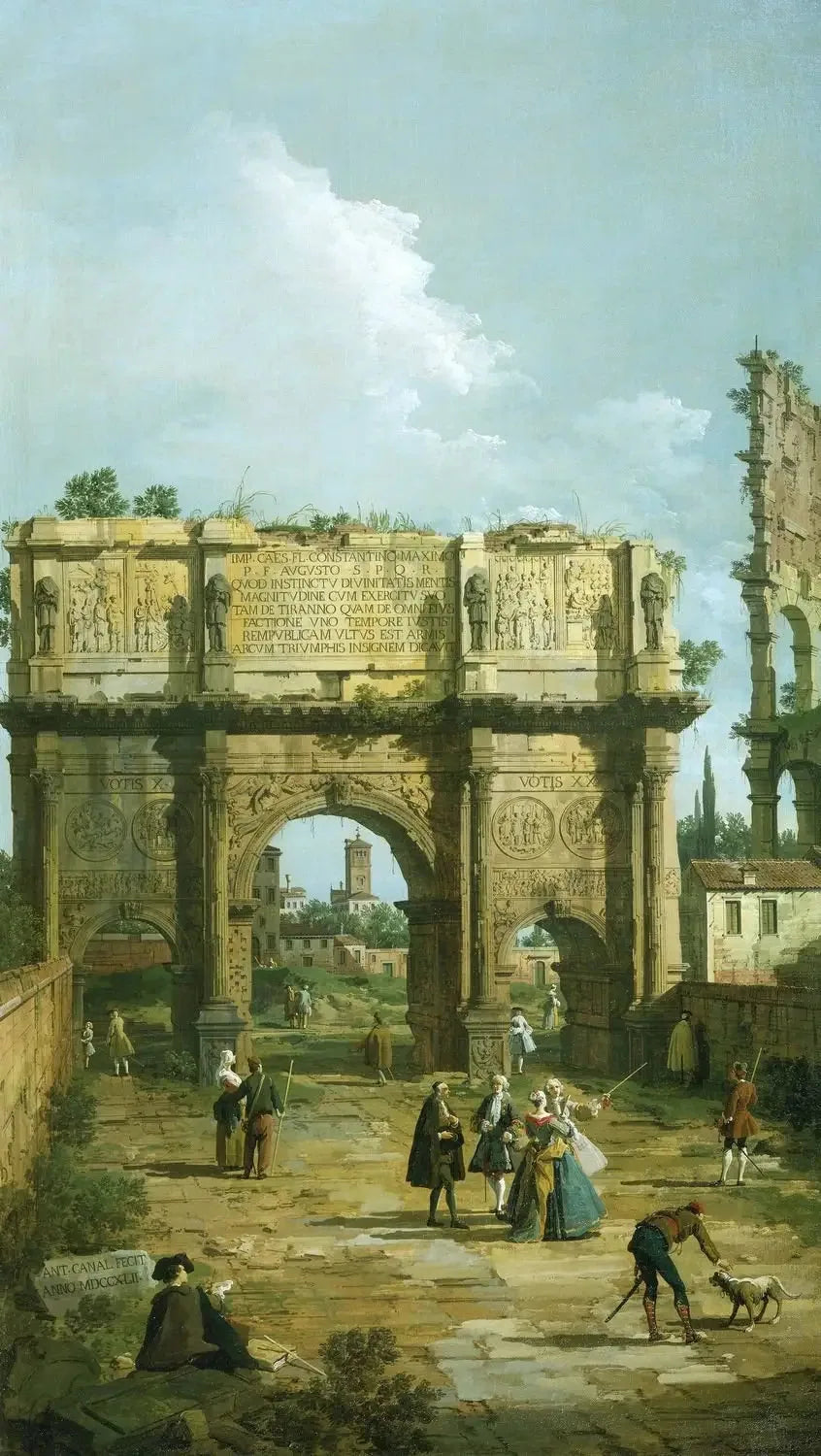 Rooma: Constantinuksen kaari - Canaletto