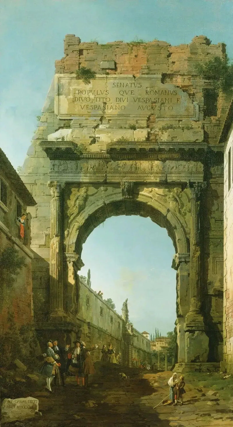 Rooma : Titus-aukio - Canaletto
