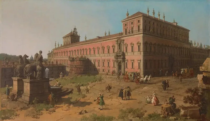 Rooma : Piazza del Quirinale - Canaletto
