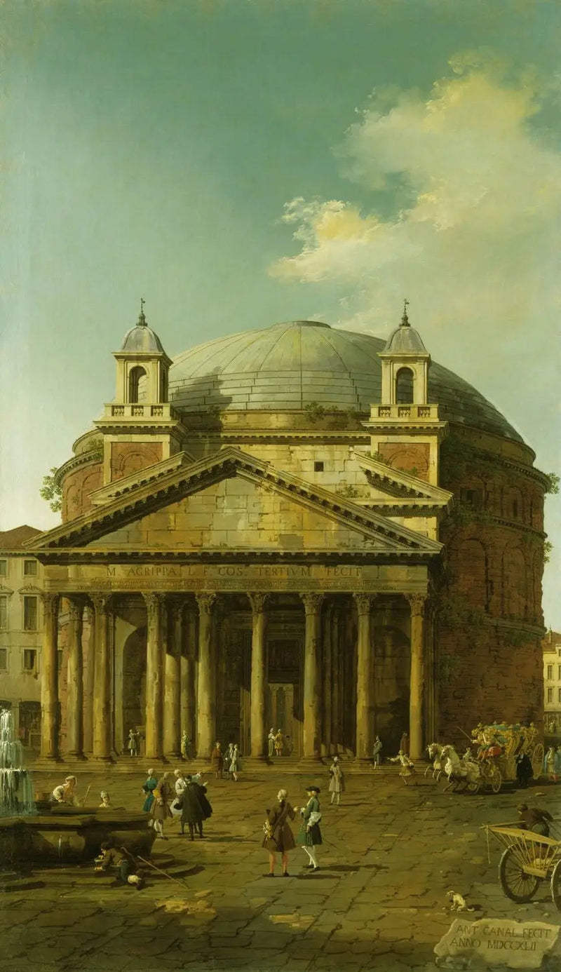 Rooma : Pantheon - Canaletto