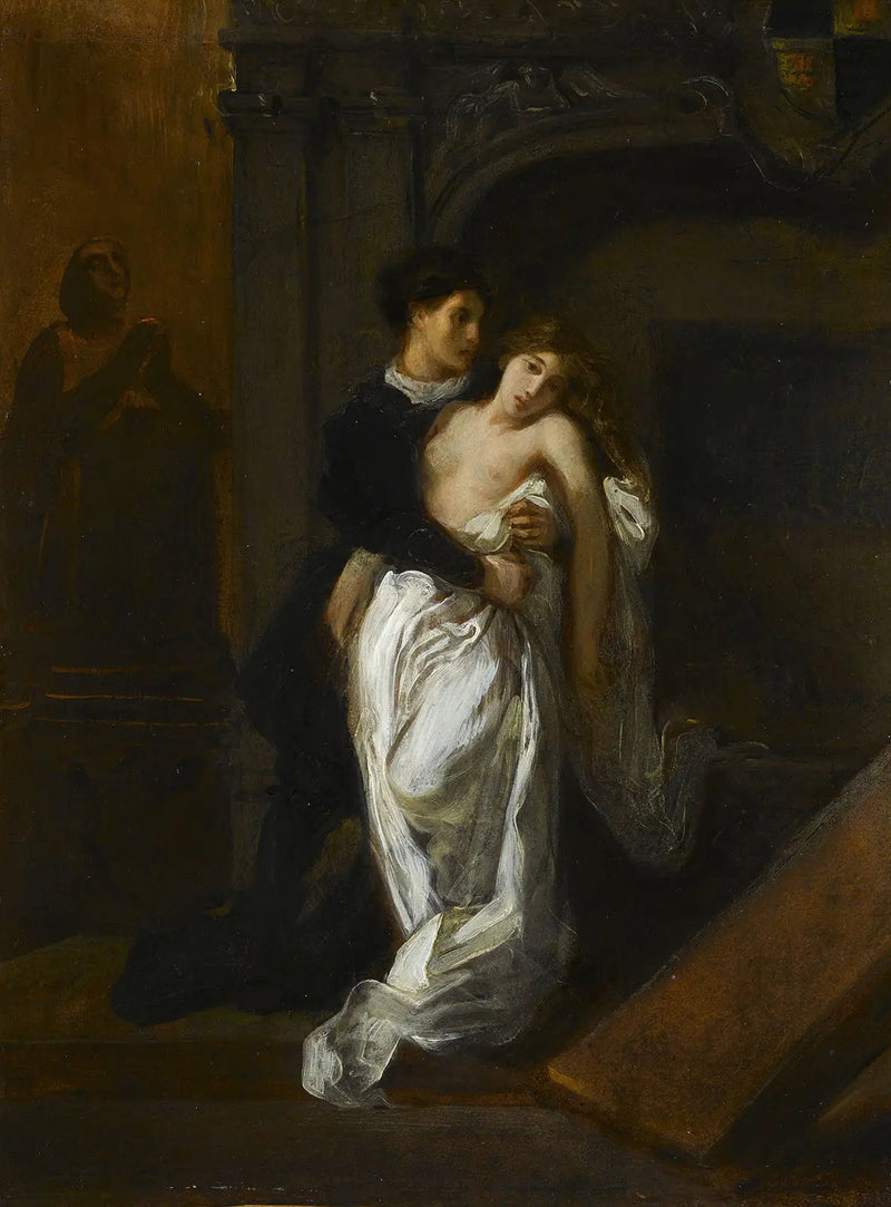 Romeo ja Julia Capuletin haudalla - Eugène Delacroix