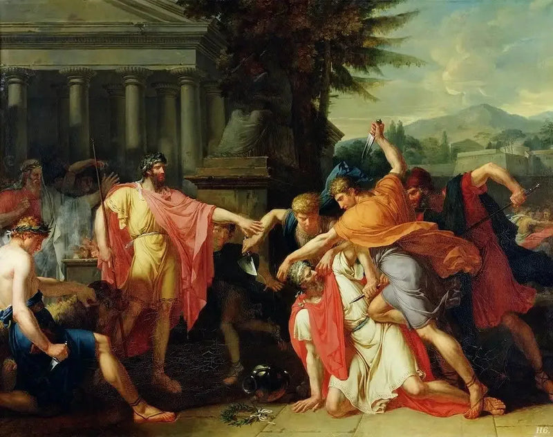 Romulus surmaamassa Tatius - Anne-Louis Girodet