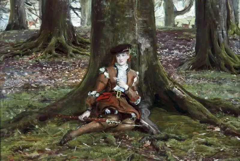 Rosalind in the forest - John Everett Millais