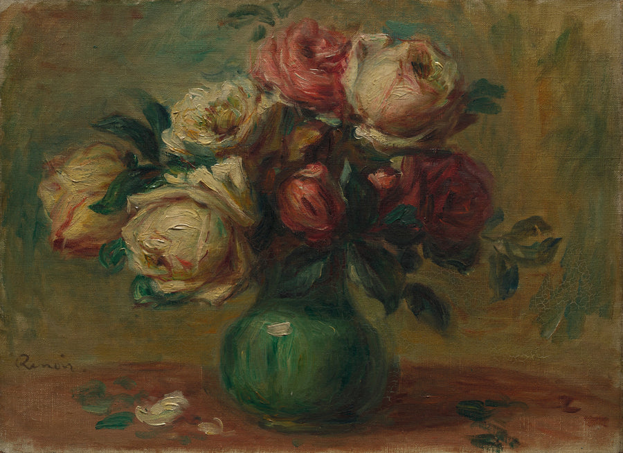 Ruusuja maljakossa - Pierre-Auguste Renoir