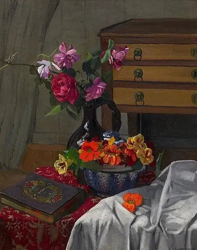 Ruusut ja kääpiöruusut. - Félix Vallotton