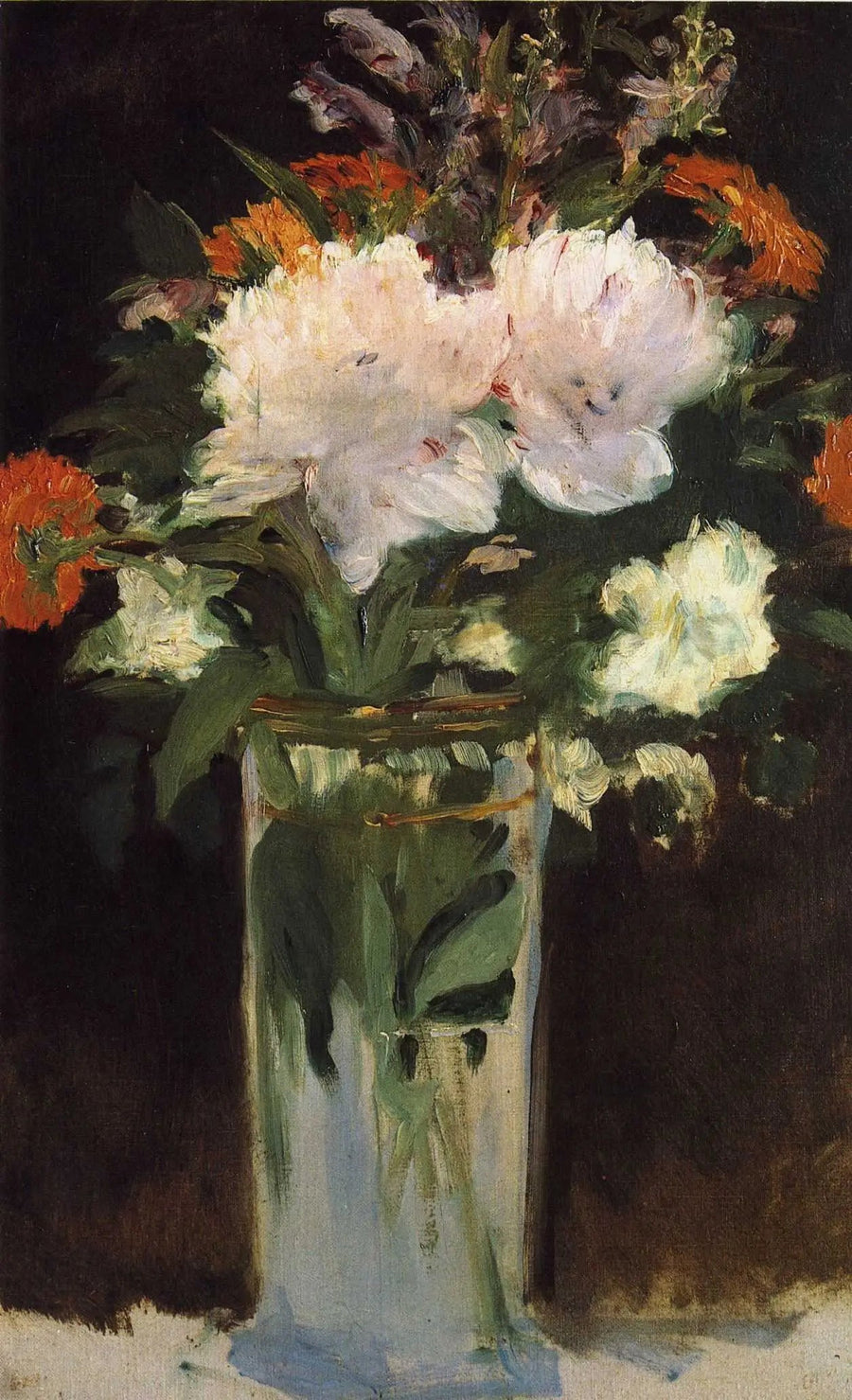Ruusut ja syreenit - Édouard Manet