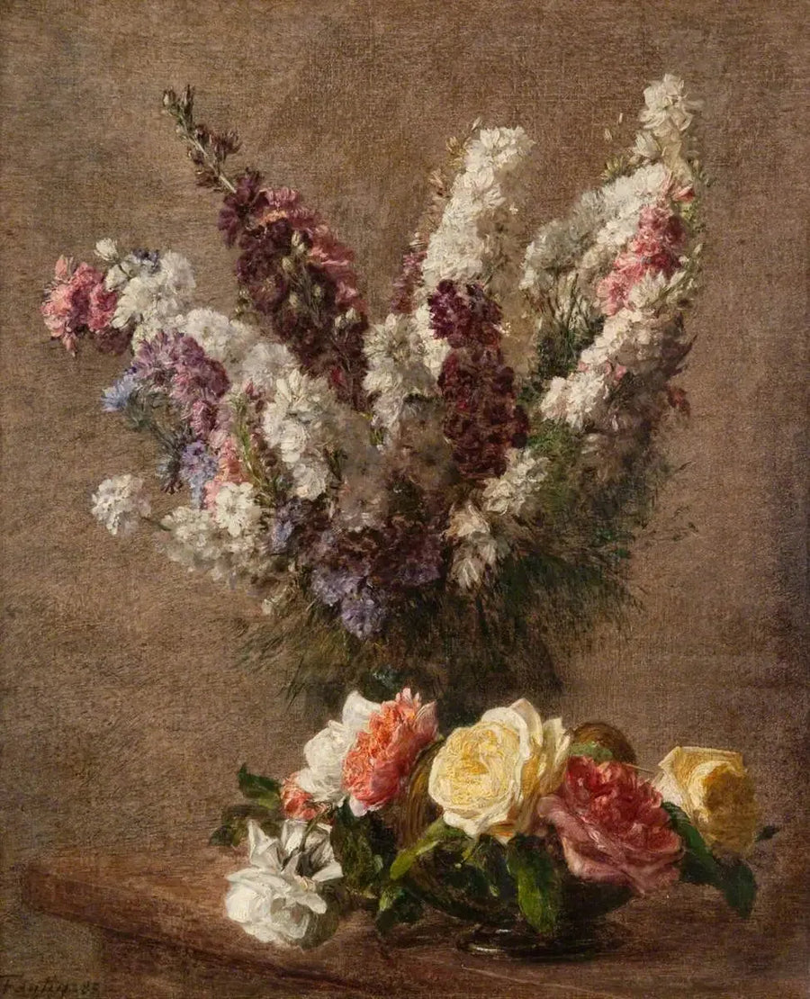 Ruusut ja leijonankidut - Henri Fantin-Latour