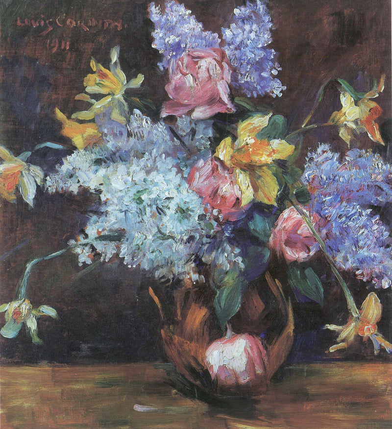 Ruusuja, syreenejä ja narsisseja - Lovis Corinth