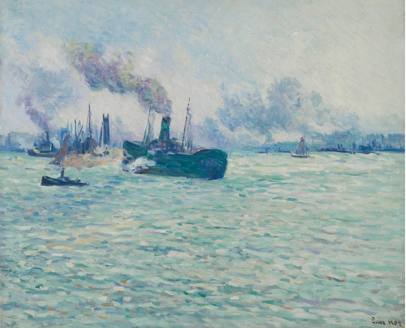 Rotterdamin satamakaupunki - Maximilien Luce