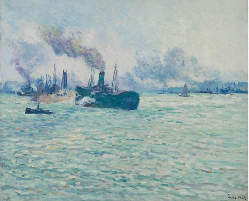 Rotterdamin satamakaupunki - Maximilien Luce