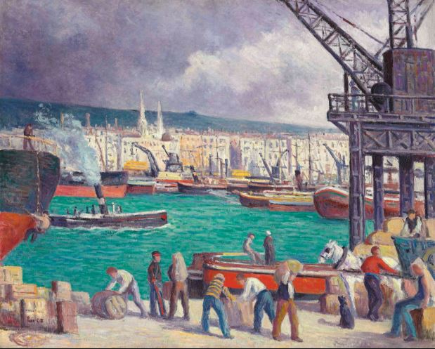 Rouen, satama - Maximilien Luce