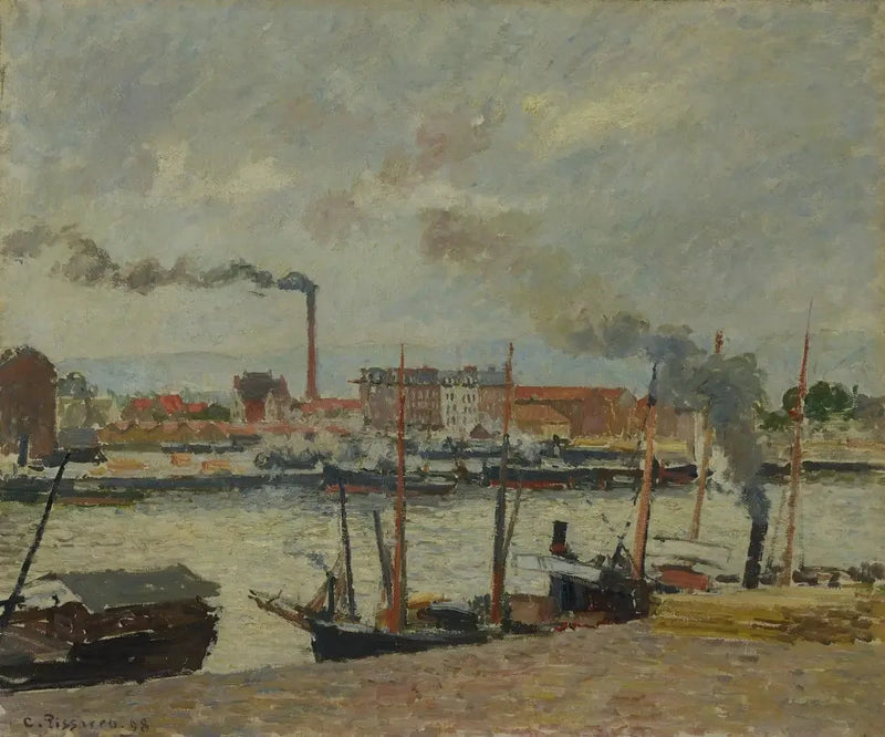 Rouen. Bourse-ranta, sade - Camille Pissarro