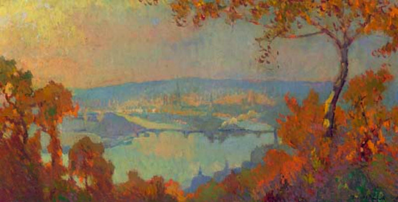 Rouen, Seine-näkymä - Robert Antoine Pinchon