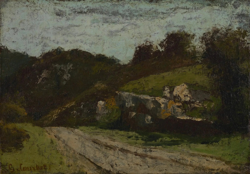 Auringonpaisteinen tie - Gustave Courbet