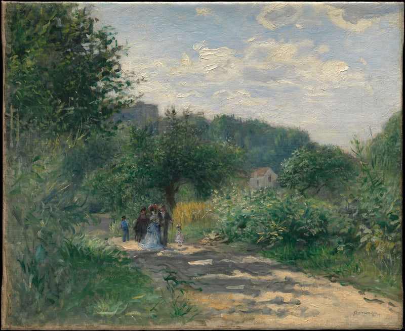 Tie Louveciennesiin - Pierre-Auguste Renoir