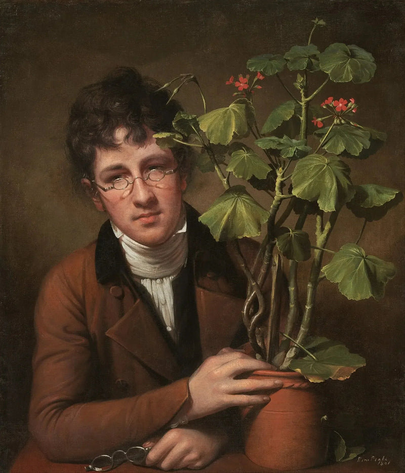 Rubensin Peale geraniumin kanssa - Rembrandt Peale