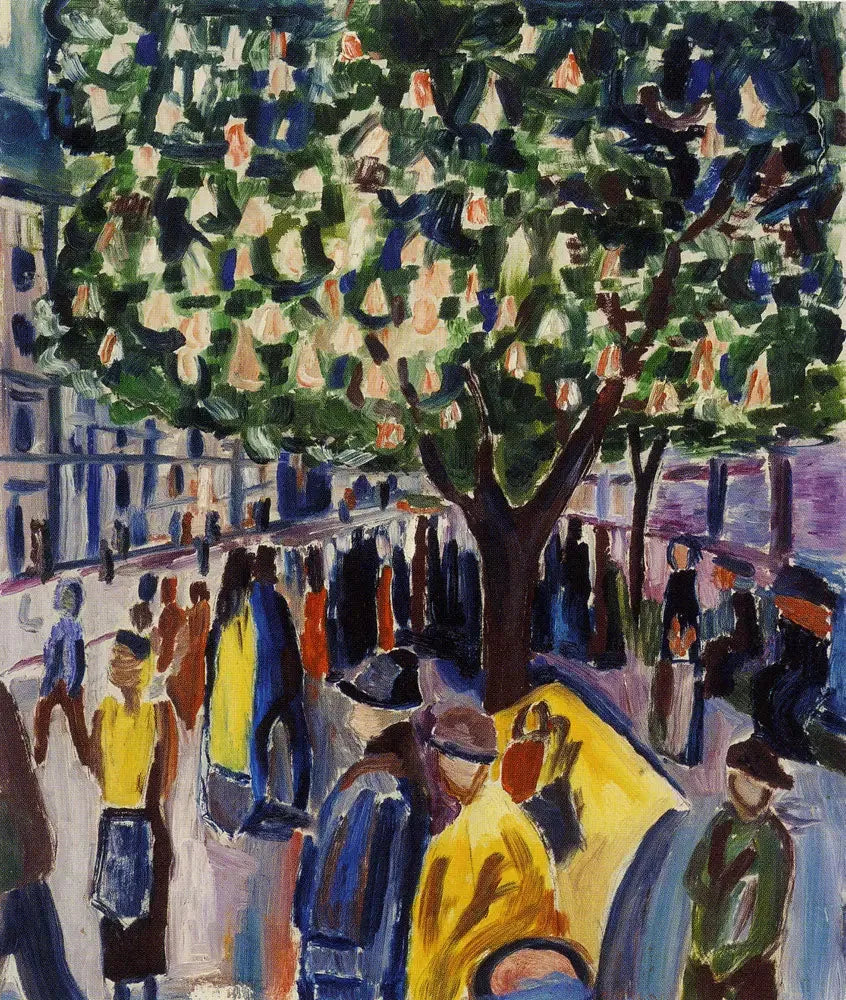 katu kastanjapuun kukassa - Edvard Munch