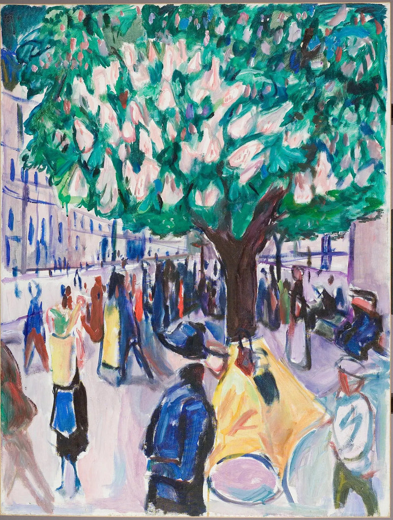 katu kastanjapuun kukassa - Edvard Munch