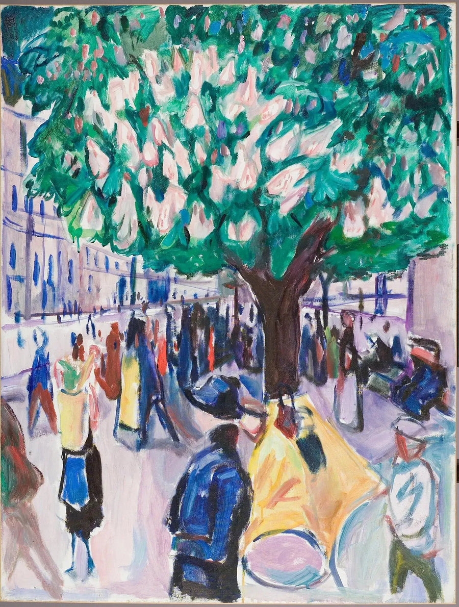 katu kastanjapuun kukassa - Edvard Munch