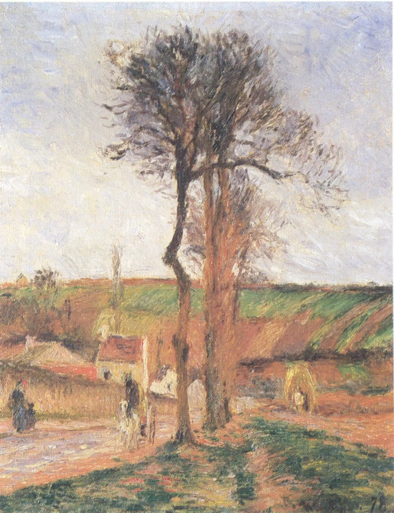 Hermitage-katu ja Mathurins-kumpu, Pontoise - Camille Pissarro