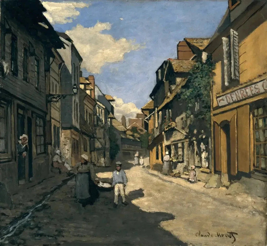 Rue de la Bavolle Honfleur W34:ssä - Claude Monet