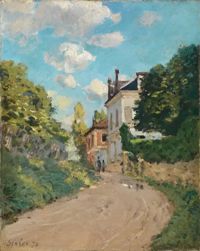 Montbuisson katu Louveciennes - Alfred Sisley
