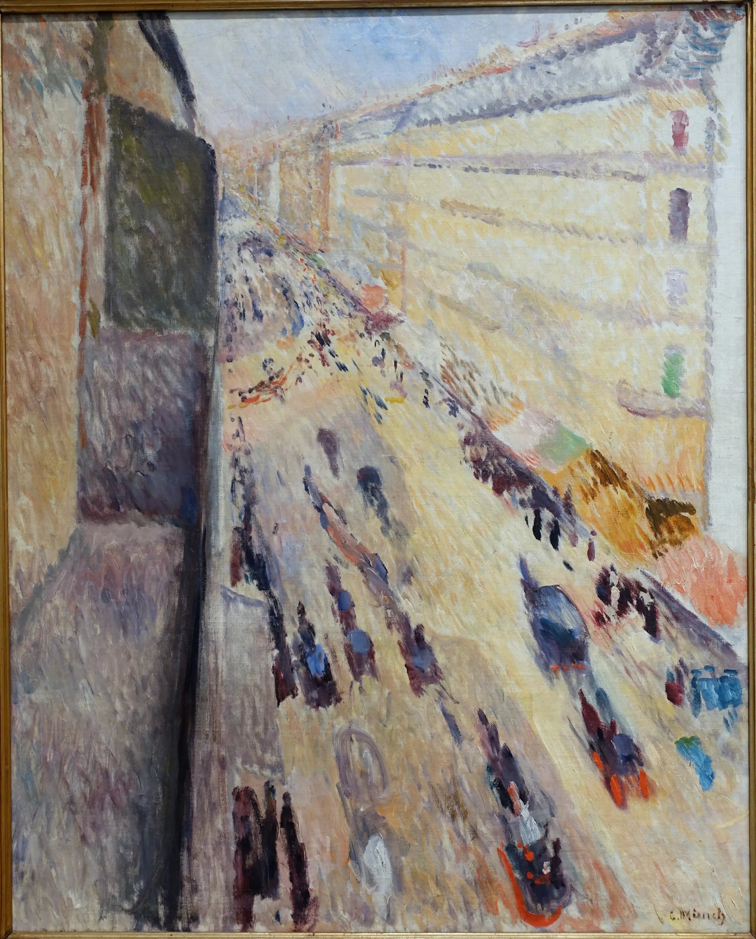Reproduction du tableau « rue de Rivoli - Edvard Munch » par Alpha Reproduction en peinture à l’huile