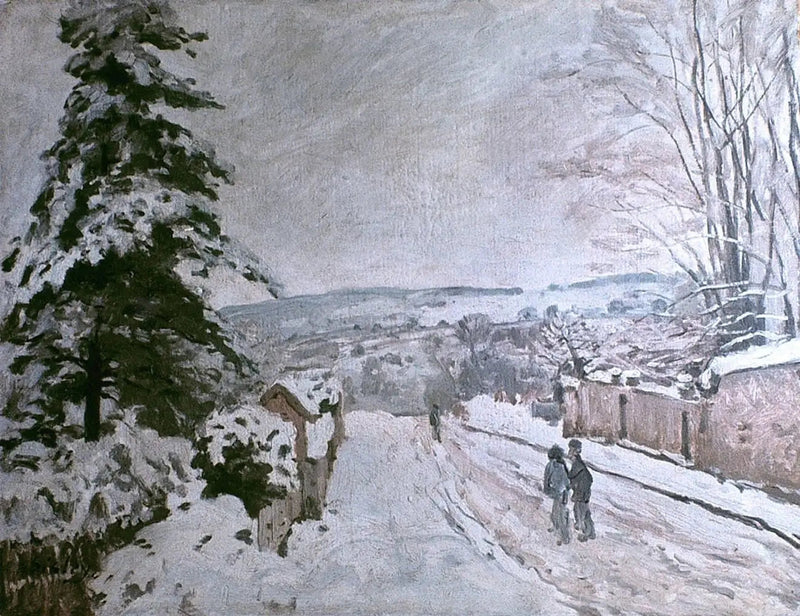 Lentävän Sydämen Katu Louveciennes - Alfred Sisley